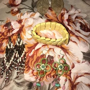 Earrings and bracelet